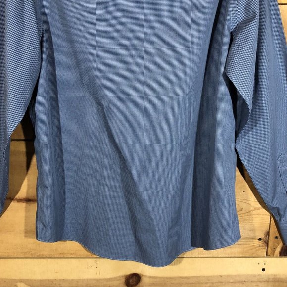 UNTUCKIT Wrinkle Free Button Up Shirt Mens Size Large Long Sleeve Checkered - Picture 10 of 10